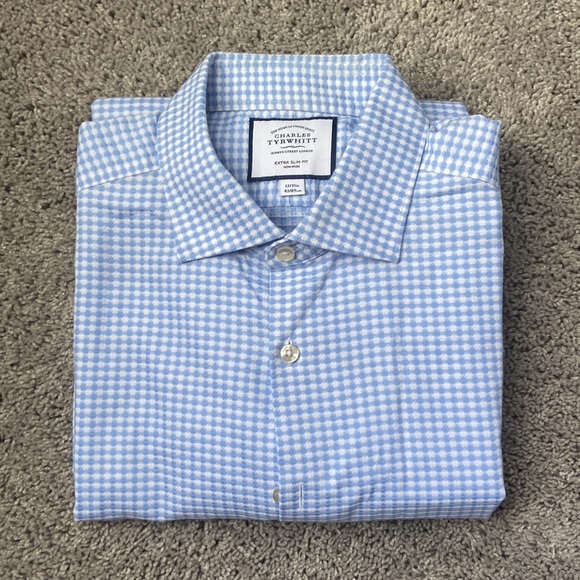 Men’s dress shirts Charles Tyrwhitt and Johnston & Murphy size 17 & size large - Picture 2 of 5